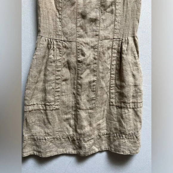 Tara  Jarmon linen sleeveless dress Sz 36 - Picture 7 of 14